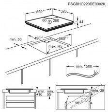 AEG TO64IC00FB Konyhai term&eacute;kek - S&uuml;tő-főzőlap, tűzhely (be&eacute;p&iacute;thető) - Indukci&oacute;s főzőlap (be&eacute;p&iacute;thető) - 515080