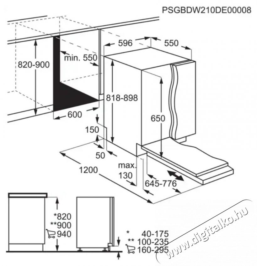 AEG FSB64907Z Be&eacute;p&iacute;thető mosogat&oacute;g&eacute;p Konyhai term&eacute;kek - Mosogat&oacute;g&eacute;p - Norm&aacute;l (60cm) be&eacute;p&iacute;thető mosogat&oacute;g&eacute;p - 534807