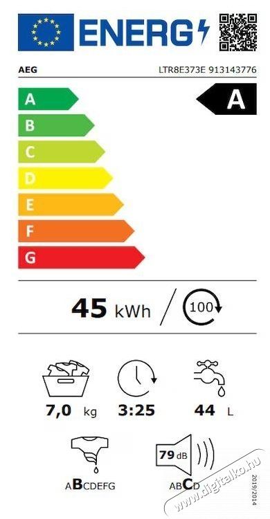 AEG Ecoline LTR8E373E f&uuml;ggőleges t&ouml;lt&eacute;sű mos&oacute;g&eacute;p, 7 kg, 1300 RPM, A energiaoszt&aacute;ly, Okomix + ProSteam + ProSense technol&oacute;gia, Inverter motor, Rapid 20 perc, Feh&eacute;r H&aacute;ztart&aacute;s / Otthon / K&uuml;lt&eacute;r - Mos&oacute;g&eacute;p / sz&aacute;r&iacute;t&oacute;g&eacute;p - Fel&uuml;lt&ouml;ltős mos&oacute;g&eacute;p - 535918