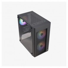 AEROCOOL Hexform v2 FRGB fekete (táp nélküli) ablakos mATX ház Iroda és számítástechnika - Számítógép tartozék - Számítógépház - 458611