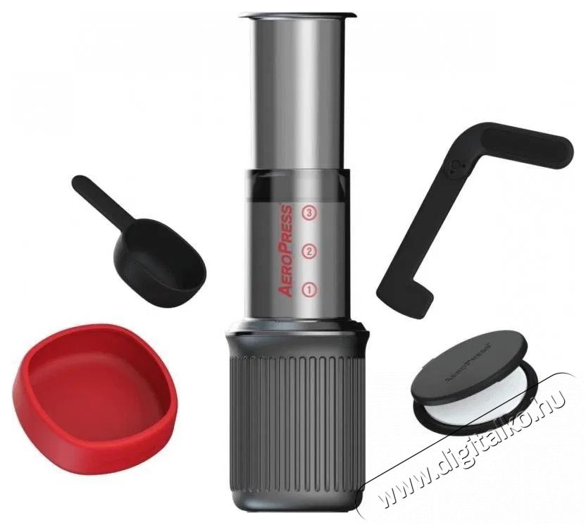 Aeropress GO kézi kávéfőző, 100 db filter a csomagban Konyhai termékek - Kávéfőző / kávéörlő / kiegészítő - Filteres kávéfőző - 515108