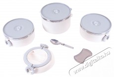 Aga Ételhordó, 3 emeletes, fehér Konyhai termékek - Edény - Ételtároló - 526782