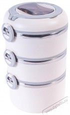 Aga Ételhordó, 3 emeletes, fehér Konyhai termékek - Edény - Ételtároló - 526782