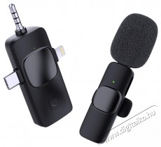 AIQIU M10D 3&1 Fotó-Videó kiegészítők - Mikrofon - Csíptetős, fej és kitűző mikrofon - 524052