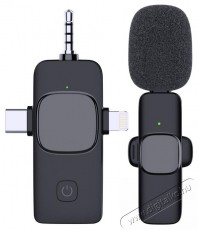 AIQIU M10D 3&1 Fotó-Videó kiegészítők - Mikrofon - Csíptetős, fej és kitűző mikrofon - 524052