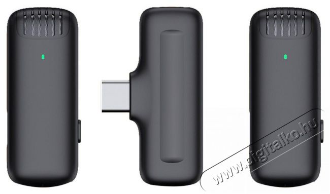 AIQIU M15DC Fotó-Videó kiegészítők - Mikrofon - Csíptetős, fej és kitűző mikrofon - 524051