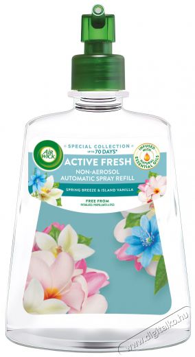 AIR WICK Active Fresh Automatic utántöltő, Tavaszi szellő és vanília, 228 ml Háztartás / Otthon / Kültér - Egyéb háztartási termék - 523550