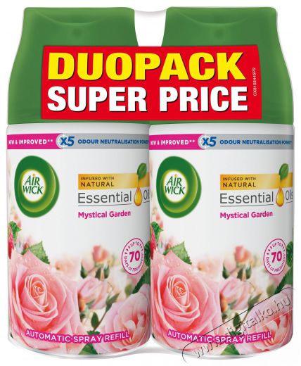 AIR WICK Freshmatic utántöltő légfrissítőbe - Titokzatos kert DUO (2 x 250 ml) Háztartás / Otthon / Kültér - Egyéb háztartási termék - 523547