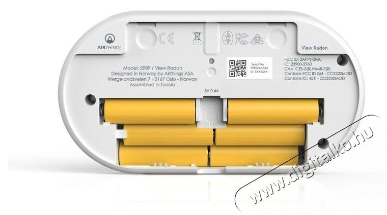 Airthings View Radon - levegőminős&eacute;g-figyelő H&aacute;ztart&aacute;s / Otthon / K&uuml;lt&eacute;r - Egy&eacute;b h&aacute;ztart&aacute;si term&eacute;k - 519292