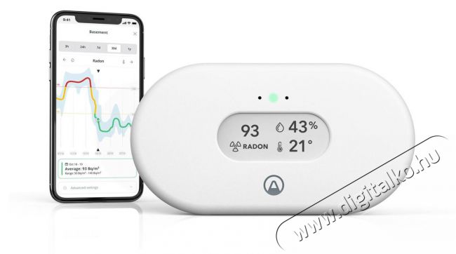 Airthings View Radon - levegőminős&eacute;g-figyelő H&aacute;ztart&aacute;s / Otthon / K&uuml;lt&eacute;r - Egy&eacute;b h&aacute;ztart&aacute;si term&eacute;k - 519292