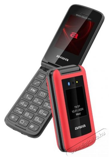 Aiwa FP-30-2G/RD 2,4 DualSIM piros mobiltelefon Mobil / Kommunikáció / Smart - Klasszikus / Mobiltelefon időseknek - 516201