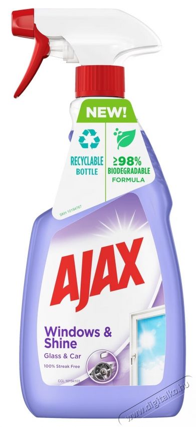 AJAX Windows and Shiny Surfaces tiszt&iacute;t&oacute;szer (ablakra), 500 ml H&aacute;ztart&aacute;s / Otthon / K&uuml;lt&eacute;r - Tiszt&iacute;t&oacute; / mos&oacute; - Ablaktiszt&iacute;t&oacute; - 535891