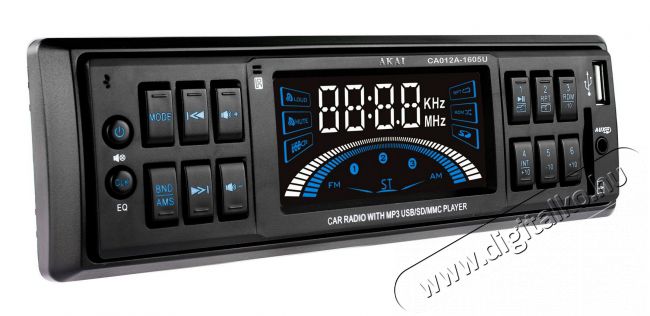 Akai CA012A-1605U autós rádió Autóhifi / Autó felszerelés - Autórádió fejegység - Autórádió fejegység - 342867