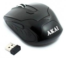 Akai WLM-5180 vezeték nélküli optikai egér - fekete Iroda és számítástechnika - Egér - Vezeték nélküli egér - 353723