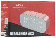 Akai ABTS-S2 rádiós ébresztőóra - arany Háztartás / Otthon / Kültér - Óra - Ébresztőóra - 349561