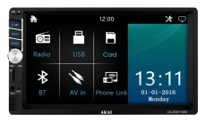 Akai CA-2DIN7135S multimédiás autórádió Autóhifi / Autó felszerelés - Autórádió fejegység - Autórádió fejegység - 349558