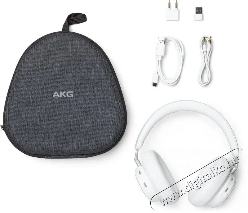 AKG N9 Hybrid ANC White Audio-Video / Hifi / Multim&eacute;dia - F&uuml;l &eacute;s Fejhallgat&oacute;k - Fejhallgat&oacute; mikrofonnal / headset - 524081