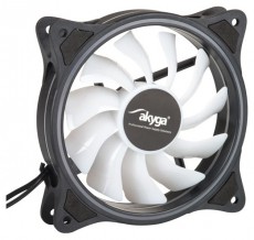Akyga AW-12D-RGB 120mm RGB LED ház hűtőventilátor Iroda és számítástechnika - Notebook kiegészítő - USB ventilátor - 387429
