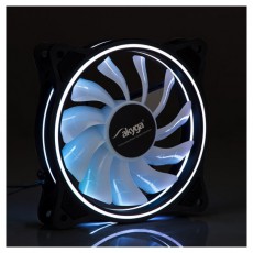Akyga AW-12D-RGB 120mm RGB LED ház hűtőventilátor Iroda és számítástechnika - Notebook kiegészítő - USB ventilátor - 387429
