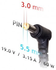 Akyga AK-ND-13 Adapter Samsung 19V/3.16A 60W Iroda és számítástechnika - Notebook kiegészítő - Notebook töltő / hálózati adapter - 392030