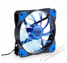 Akyga AW-12E-BL 120mm kék LED ház hűtőventilátor Iroda és számítástechnika - Egyéb számítástechnikai termék - 387021