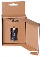 Akyga AK-CH-01 5V/1A/5W Autós töltő Autóhifi / Autó felszerelés - Autós töltő / szivargyújtó adapter - 394107