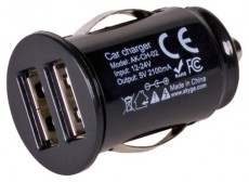 Akyga AK-CH-02 2xUSB 5V/2,1A/10,5W Autós töltő Autóhifi / Autó felszerelés - Autós töltő / szivargyújtó adapter - 394042