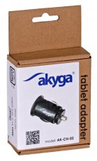 Akyga AK-CH-02 2xUSB 5V/2,1A/10,5W Autós töltő Autóhifi / Autó felszerelés - Autós töltő / szivargyújtó adapter - 394042