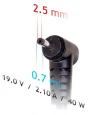 Akyga AK-ND-23 19V/2,1A/40W 2,5x0,7mm notebook hálózati töltő Egyéb - Nem forgalmazzuk ! - 395070