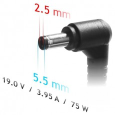Akyga AK-ND-02 19V/3,95A/75W 5,5x2,5mm notebook hálózati töltő Egyéb - Nem forgalmazzuk ! - 398565