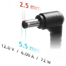 Akyga AK-ND-28 12V/6A/72W 5,5x2,5mm notebook hálózati töltő Egyéb - Nem forgalmazzuk ! - 398584