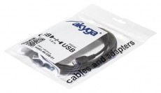Akyga AK-USB-01 1,8m USB-A - microUSB kábel Iroda és számítástechnika - Számítógép tartozék - USB kábel - 398617