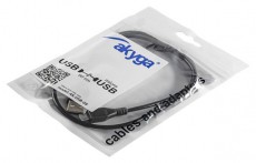 Akyga AK-USB-05 60cm USB-A - microUSB kábel Iroda és számítástechnika - Számítógép tartozék - USB kábel - 398635