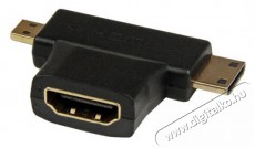 Akyga AK-AD-23 HDMI - miniHDMI - microHDMI 3-as adapter Tv kiegészítők - Kábel / csatlakozó - Hdmi kábel - 387053