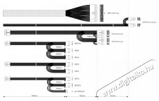 Akyga Ak-P4-600 semi-modular 600W ATX tápegység Iroda és számítástechnika - Egyéb számítástechnikai termék - 387987