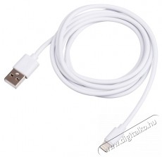 Akyga AK-USB-31 1,8m USB-A - Lightning fehér kábel Iroda és számítástechnika - Számítógép tartozék - USB kábel - 387773