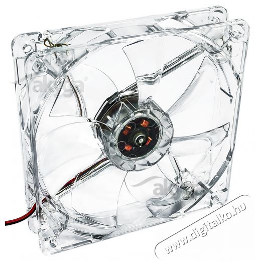Akyga AW-12A-BL 120mm Molex 4 LED kék ház hűtőventilátor Iroda és számítástechnika - Egyéb számítástechnikai termék - 387786