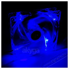 Akyga AW-12A-BL 120mm Molex 4 LED kék ház hűtőventilátor Iroda és számítástechnika - Egyéb számítástechnikai termék - 387786