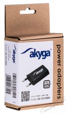 Akyga AK-CH-03BK 5V/1A/5W hálózati USB töltő Akkuk és töltők - Li-ion akkumulátor és töltő (gyári) - Töltő / hálózati adapter - 386011