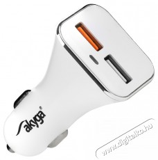 Akyga AK-CH-08 2xUSB autós töltő Mobil / Kommunikáció / Smart - Mobiltelefon kiegészítő / tok - Hálózati-, autós töltő - 385911