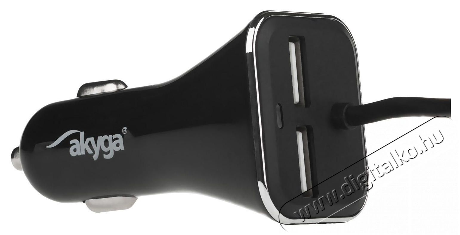 Akyga AK-CH-10 4xUSB 5V/9A/45W aut&oacute;s t&ouml;ltő Mobil / Kommunik&aacute;ci&oacute; / Smart - Mobiltelefon kieg&eacute;sz&iacute;tő / tok - H&aacute;l&oacute;zati-, aut&oacute;s t&ouml;ltő - 385415