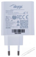 Akyga AK-CH-15 QC3.0 5-20V/3,25A/65W USB töltő Mobil / Kommunikáció / Smart - Mobiltelefon kiegészítő / tok - Hálózati-, autós töltő - 385616