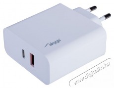 Akyga AK-CH-15 QC3.0 5-20V/3,25A/65W USB töltő Mobil / Kommunikáció / Smart - Mobiltelefon kiegészítő / tok - Hálózati-, autós töltő - 385616