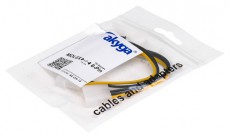 Akyga AK-CA-13 15cm 2x MOLEX anya - 6-tűs PCI Express apa kábel Iroda és számítástechnika - Számítógép tartozék - Táp kábel - 404048