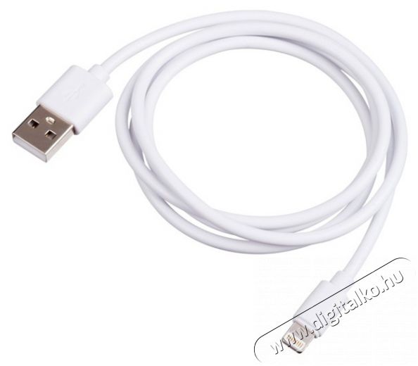 Akyga AK-USB-30 1m USB-A - Lightning fehér kábel Mobil / Kommunikáció / Smart - Mobiltelefon kiegészítő / tok - Kábel / átalakító - 418456