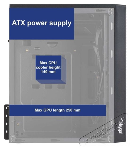 Akyga AK35BK t&aacute;p n&eacute;lk&uuml;li mATX h&aacute;z Iroda &eacute;s sz&aacute;m&iacute;t&aacute;stechnika - Egy&eacute;b sz&aacute;m&iacute;t&aacute;stechnikai term&eacute;k - 432840