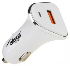 Akyga AK-CH-07 QC3.0 5-12V/3A/18W autós töltő Autóhifi / Autó felszerelés - Autós töltő / szivargyújtó adapter - 439478