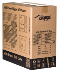Akyga AK13BK táp nélküli ATX ház Iroda és számítástechnika - Egyéb számítástechnikai termék - 440259