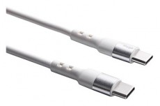 Akyga AK-USB-41 1,8m Type C - Type C fehér adat- és töltőkábel Mobil / Kommunikáció / Smart - Tablet / E-book kiegészítő, tok - Kábel - 455999