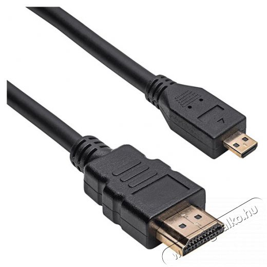 Akyga HDMI / micro HDMI ver. 1.4 AK-HD-15R 1.5m kábel Iroda és számítástechnika - Egyéb számítástechnikai termék - 456604